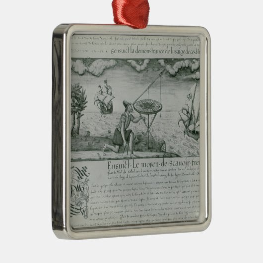 Gebruik van de Sextant Metalen Ornament (Rechts)