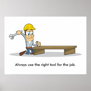 Gebruik van Handgereedschap 001 Poster