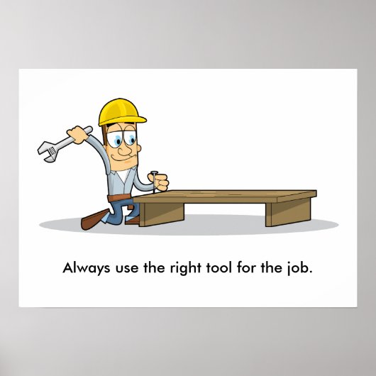 Gebruik van Handgereedschap 001 Poster (Voorkant)