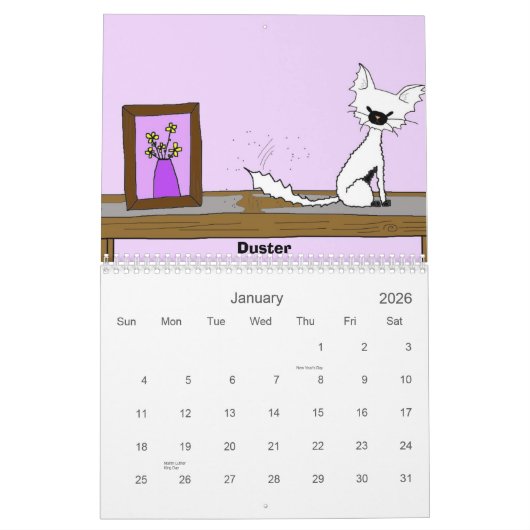 Gebruik voor een tweede handkat (Meet de Mews) Kalender (Jan 2026)