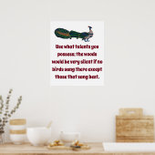 Gebruik welke talen u bezit - het Citaat van het V Poster (Keuken)