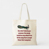 Gebruik welke talen u bezit - het Citaat van het V Tote Bag (Achterkant)