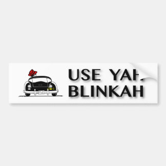 Gebruik Yah Blinkah Bumpersticker