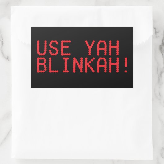 GEBRUIK YAH BLINKAH! sticker (Tas)