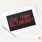 GEBRUIK YAH BLINKAH! sticker (Envelop)