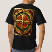 Gebruiker Dragon, mascotte, schedel, t-shirt, desi T-shirt (Achterkant)