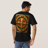 Gebruiker Dragon, mascotte, schedel, t-shirt, desi T-shirt (Achterkant volledig)