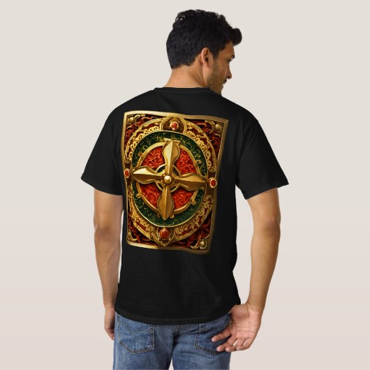 Gebruiker Dragon, mascotte, schedel, t-shirt, desi T-shirt (Achterkant volledig)