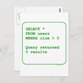 Gebruikers zonder clusters briefkaart (Voorkant / Achterkant)