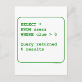 Gebruikers zonder clusters briefkaart (Voorkant)