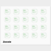 Gebruikers zonder clusters ronde sticker (Vel)