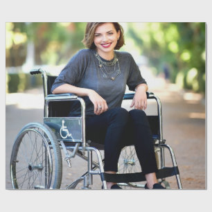 Gebruikersfoto aanpassen voor gehandicapten person cadeaupapier