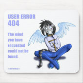 Gebruikersfout 404 Mousepad Muismat (Voorkant)