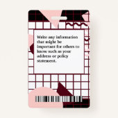 Gebruikersnaam bedrijfs bedrijf foto Logo Badge (Achterkant)