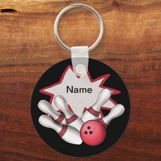Gebruikersnaam Bowling Sleutelhanger (Voorkant)