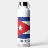 Gebruikersnaam Cuba vlag Waterfles (Voorkant)