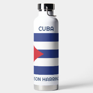 Gebruikersnaam Cuba vlag Waterfles