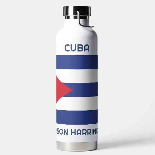 Gebruikersnaam Cuba vlag Waterfles (Links)