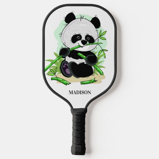 Gebruikersnaam Cute Panda Pickleball Paddle (Achterkant)