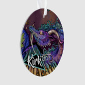 Gebruikersnaam en jaar Floral Dragon Ornament (voorkant)