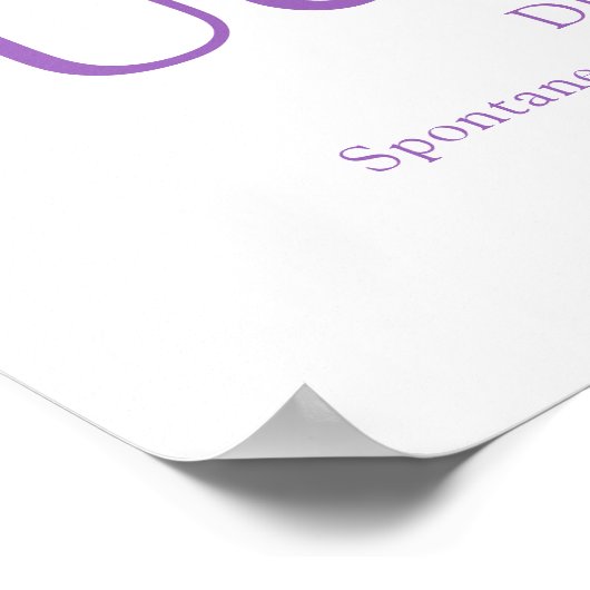 Gebruikersnaam Orchid Letter U Uchenna Poster (Hoek)