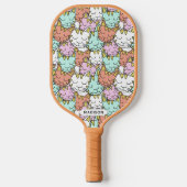 Gebruikersnaam Slapy Cats Pattern Pickleball Paddle (Voorkant)