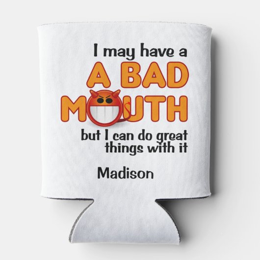 Gebruikersnaam Slechte mond Blikjeskoeler (Achterkant)