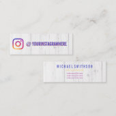 Gebruikersnaam sociale media installagram mini visitekaartje (Voorkant / Achterkant)