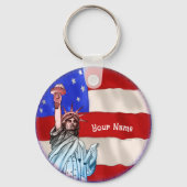 Gebruikersnaam Statue Liberty Sleutelhanger (Voorkant)