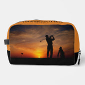 Gebruikersnaam Sunset Golfer Toilettasje (Voorkant)
