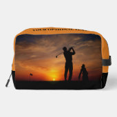 Gebruikersnaam Sunset Golfer Toilettasje (Achterkant)