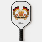 Gebruikersnaam voor Duitse bier Pickleball Paddle (Voorkant)