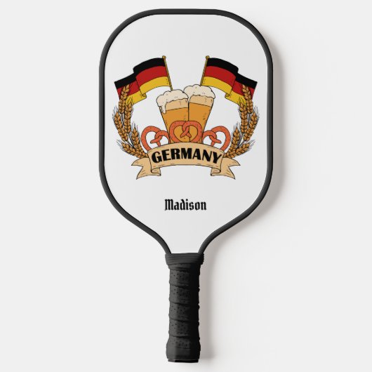 Gebruikersnaam voor Duitse bier Pickleball Paddle (Achterkant)