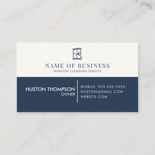 Gebruikersvenster Reinigingsservice Professional L Visitekaartje (Achterkant)