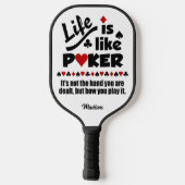 Gebruiksbenaming zoals Poker Pickleball Paddle (Achterkant)