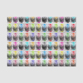 Gebruiksdragende uil voor waterverf met meerdere k tissuepapier