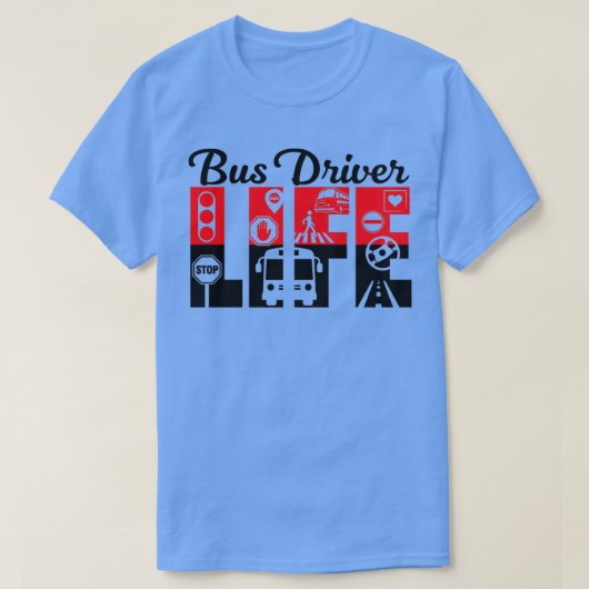Gebruiksduur bus - driver 7 t-shirt (Design voorkant)