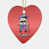 Gebruiksklare gebruiksklare plug keramisch ornament (Links)