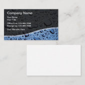 Gebruiksklare waterdruppels visitekaartje (Voorkant / Achterkant)