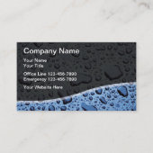 Gebruiksklare waterdruppels visitekaartje (Voorkant)