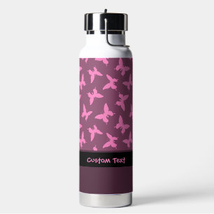 Gebruiksloos vlinderpatroon waterfles