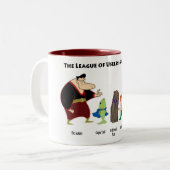 Gebruiksloze superhelden Mok (Voorkant links)