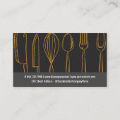 gebruiksvoorwerpen | chef-kok | QR-code Visitekaartje (Achterkant)