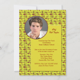 Gebruiksvoorwerpen Foto Culinaire School Afstudere Kaart