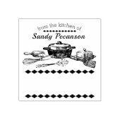 gebruiksvoorwerpen uit de keuken van postzegel rubberstempel (Afrduk)