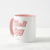 , gebruiksvriendelijke Mok in retro-stijl (Voorkant links)