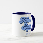 , gebruiksvriendelijke Mok in retro-stijl (Voorkant rechts)