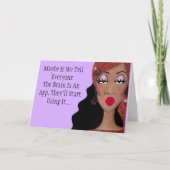 "Gebruikt iemand zijn brein nog meer?" Kaart (Voorkant)