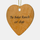 Gebruikt Leer Keramisch Ornament (Links)