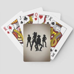 Gebruikt om een Westerne lijndansing te zijn Pokerkaarten